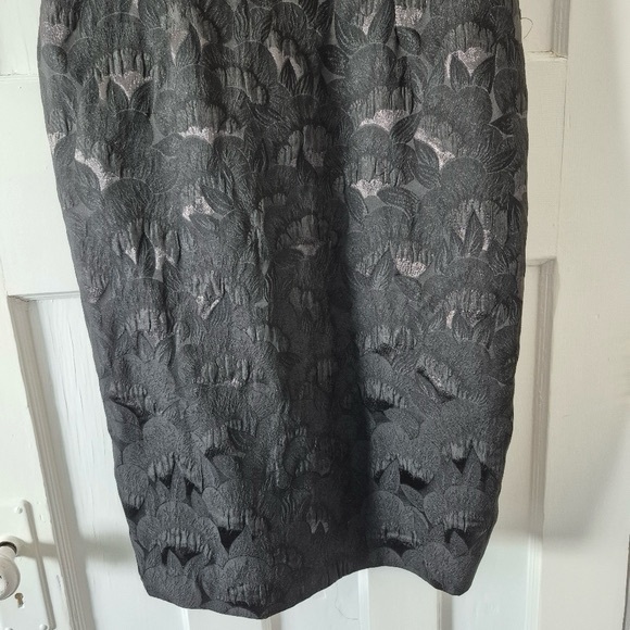 Trina Turk Elegant Metallic Fully Lined Mini Dress Black Sz 6 - Picture 3 of 10